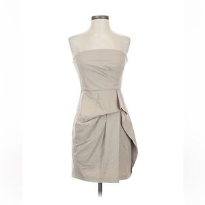 BCBGMaxAzria Strapless Cream Dress